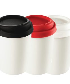 Stohlz Ceramic Mugs 250ml w/ Silicone Lid