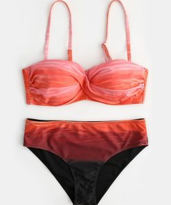 Bikini Push Up Gradient Backless Sexy Swimsuits