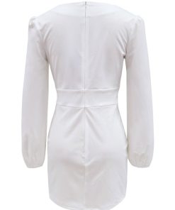 Bodycon Dresses Long Sleeves Midi Dress Sexy Sheath Dress