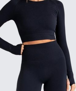 Clothing Long Sleeve Nylon Yoga Top