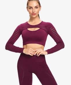 Fitness Yoga Set 2-Piece Leggings Push Up Pants Suit Sportswear Athletic