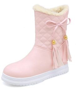 Flat Platform Slip On Causal Soft Ankle Snow Boots