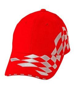 Kani II H/B/C embroidery check racing Caps